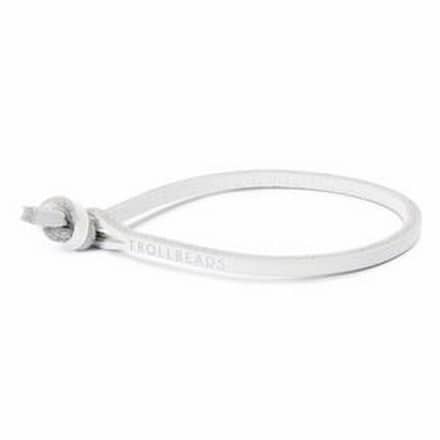 TLEBR-00055 BRACCIALE DI PELLE BIANCO