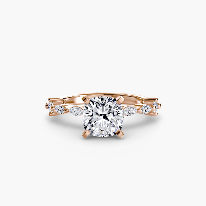 Solitaire with Eternity Pavé