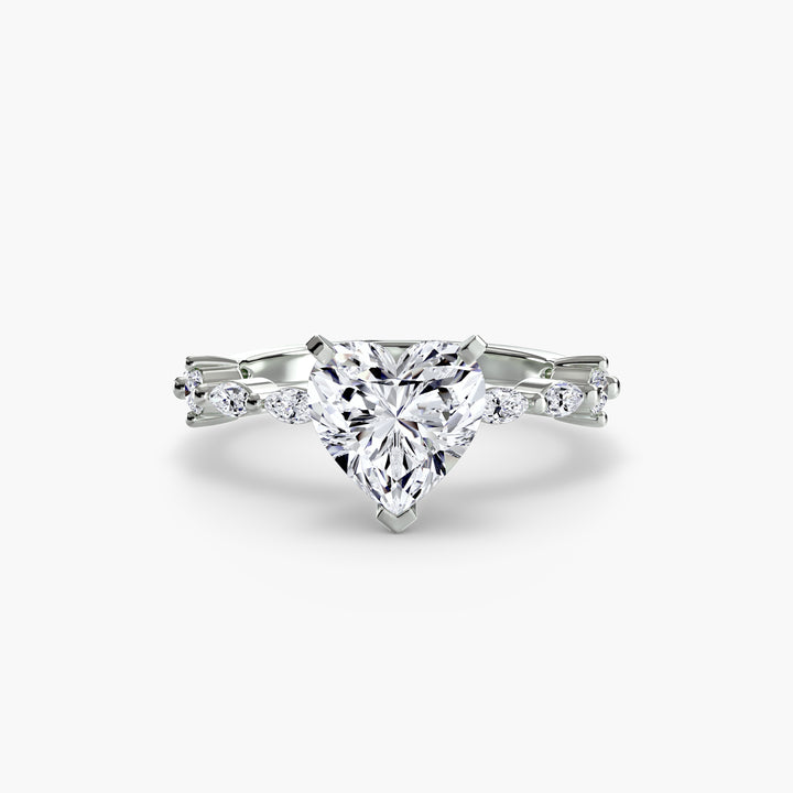 Solitaire with Eternity Pavé