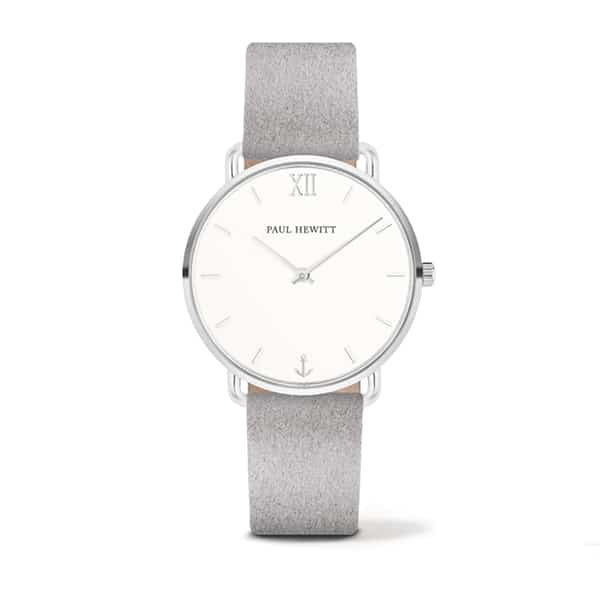 PH-M-S-W-31S WATCH MERMAID LINE WHITE SAND SS GRAP