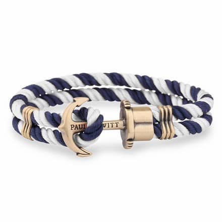 PH-PH-N-NW-S ANCHOR BRACELET PHREP BRASS NYLON NAV
