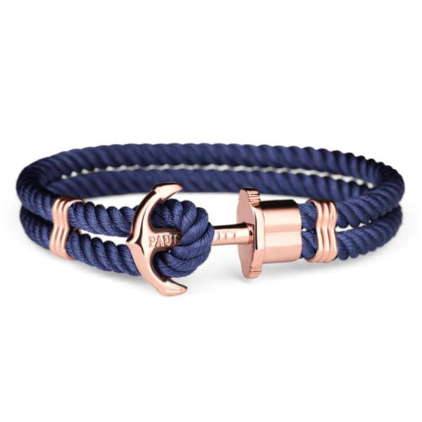 PH-PH-N-R-N-M ANCHOR BRACELET PHREP IP ROSE BLUE