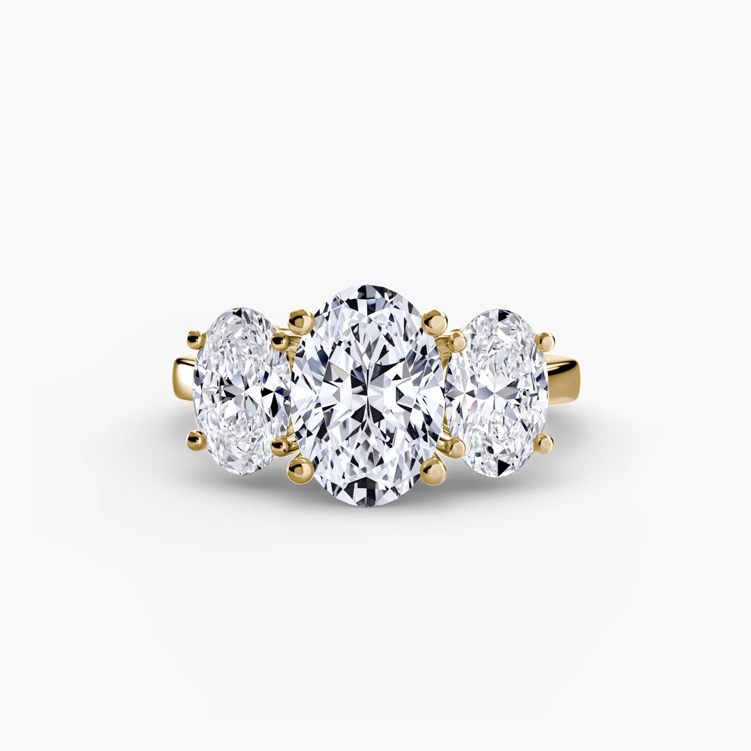 Trilogy con pietre ovali