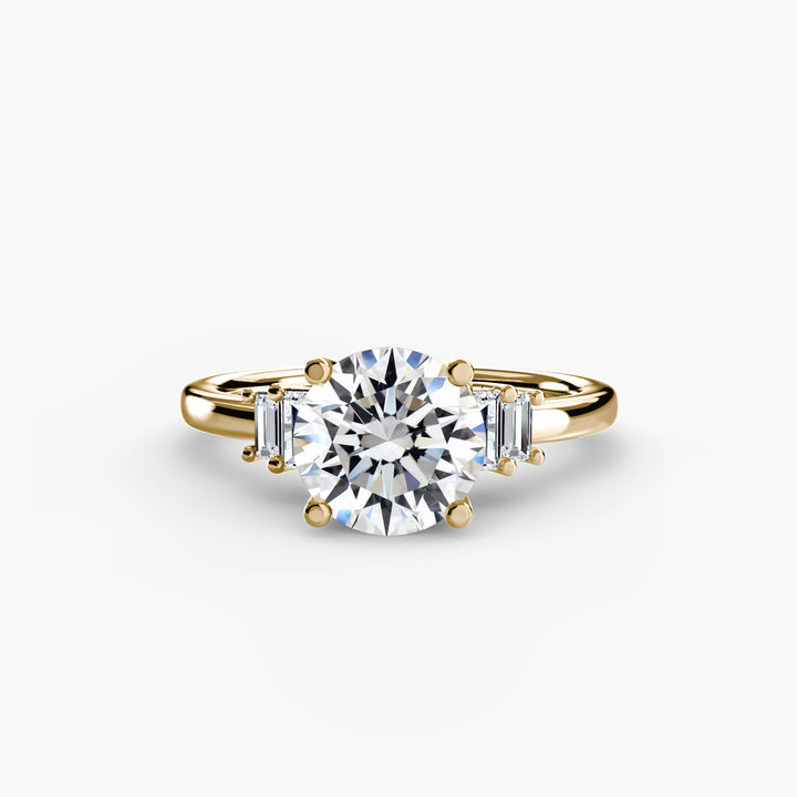 Baguette Accent Solitaire