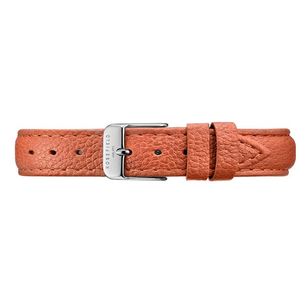 STSS-S145 STITCHED TANGERINE SILVER STRAP
