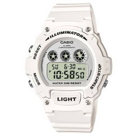 W-214HC-7BVEF CASIO BIANCO BAMBINO