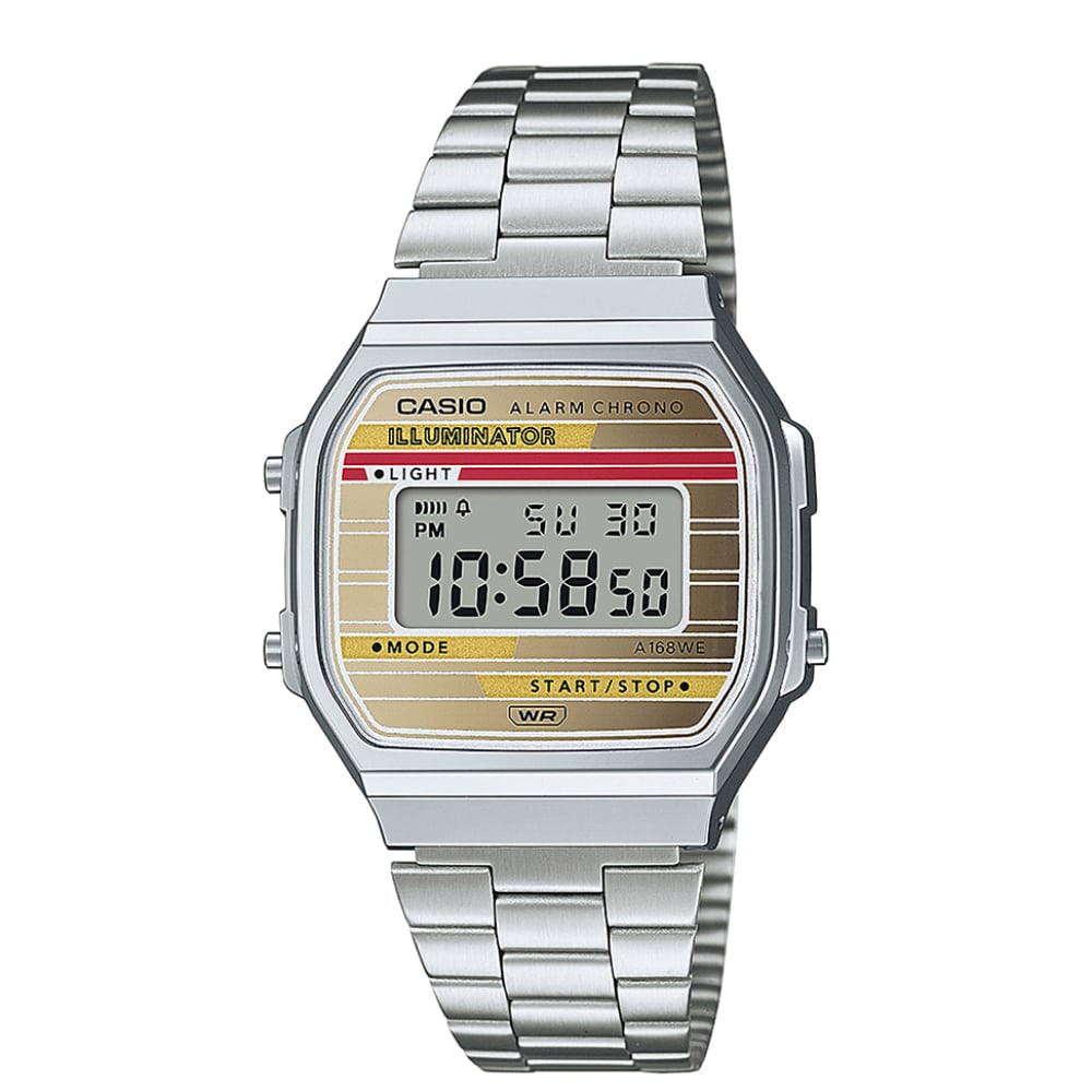 Casio A168weha-9aef Vintage Silver Bisexual Model