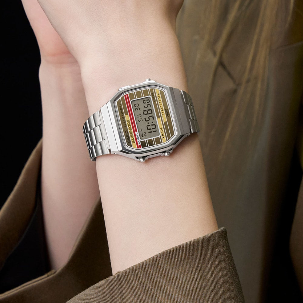 Casio A168weha-9aef Vintage Silver Bisexual Model