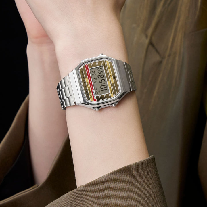 Casio A168weha-9aef Vintage Silver Bisexual Model