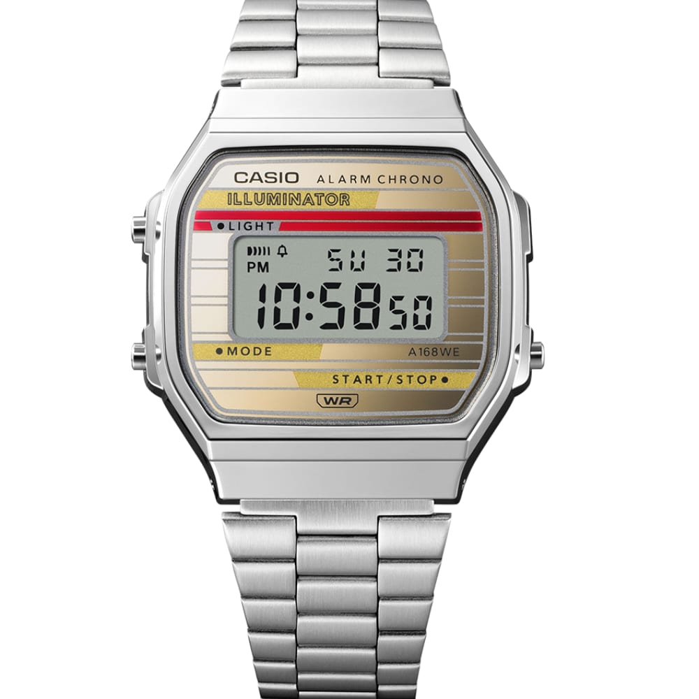 Casio A168weha-9aef Vintage Silver Bisexual Model