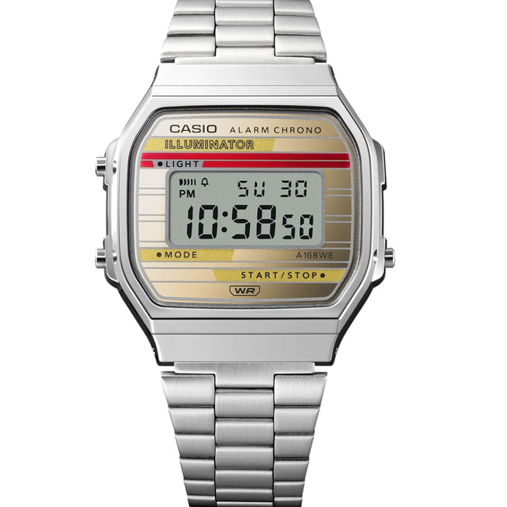 Casio A168weha-9aef Vintage Silver Bisexual Model