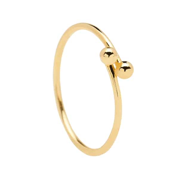 AN01-132-14 PDP BLACK ESSENTIA GOLD RING MIS 14