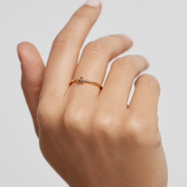 AN01-183-12 PDP BLOSSOM DAISY GOLD RING