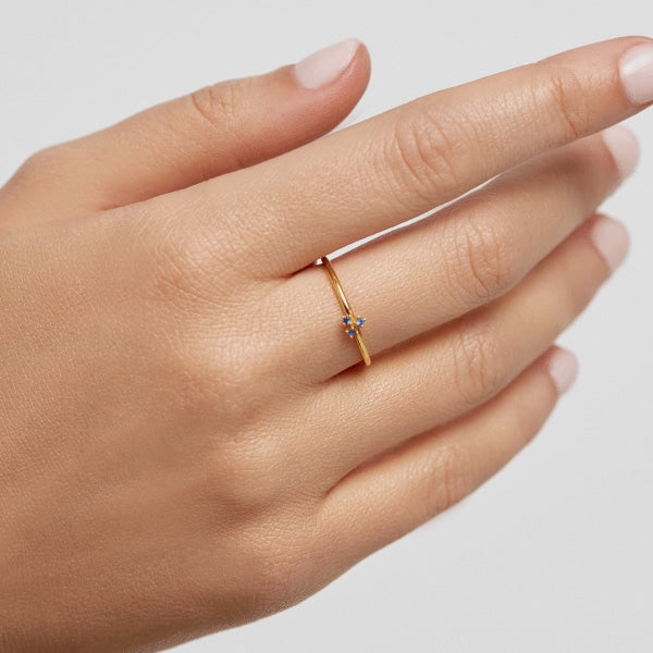 AN01-183-12 PDP BLOSSOM DAISY GOLD RING