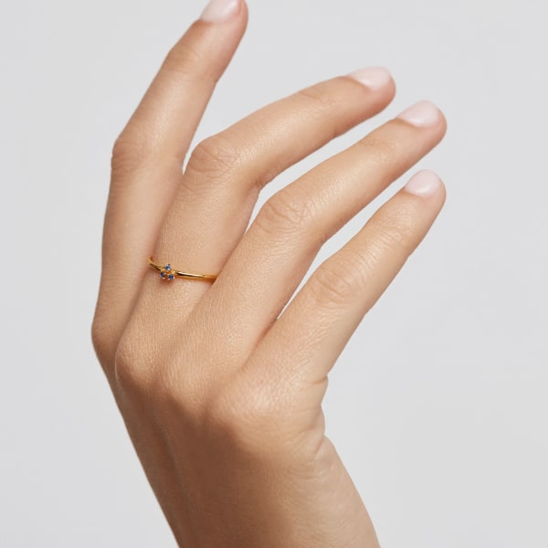 AN01-183-14 PDP BLOSSOM DAISY GOLD RING 14