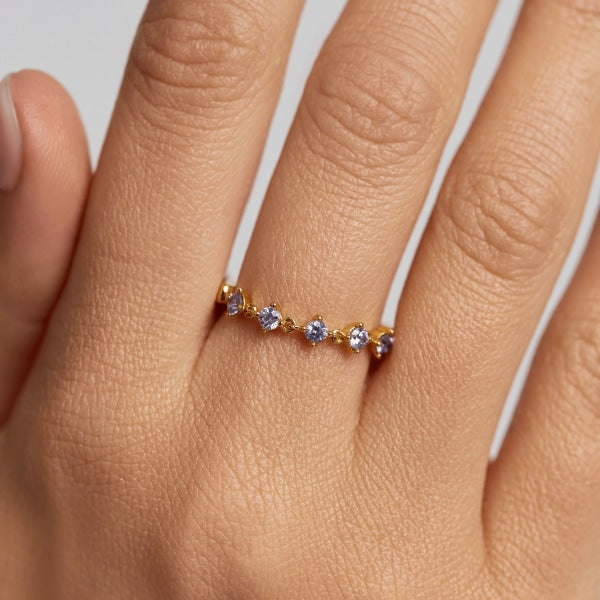 AN01-199-12 PDP CAVALIER VICTORIA GOLD RING SIZE 12