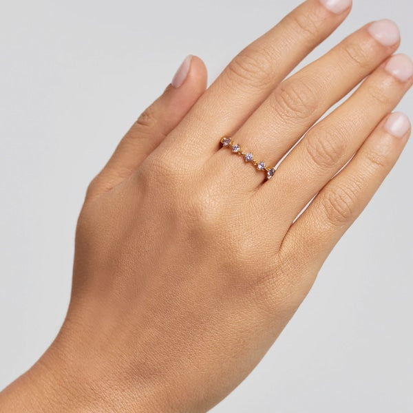 AN01-199-12 PDP CAVALIER VICTORIA GOLD RING SIZE 12