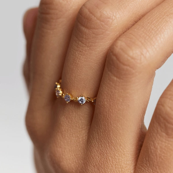 AN01-199-12 PDP CAVALIER VICTORIA GOLD RING SIZE 12