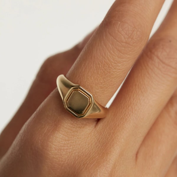 an01-627-12 gold stamp octet ring