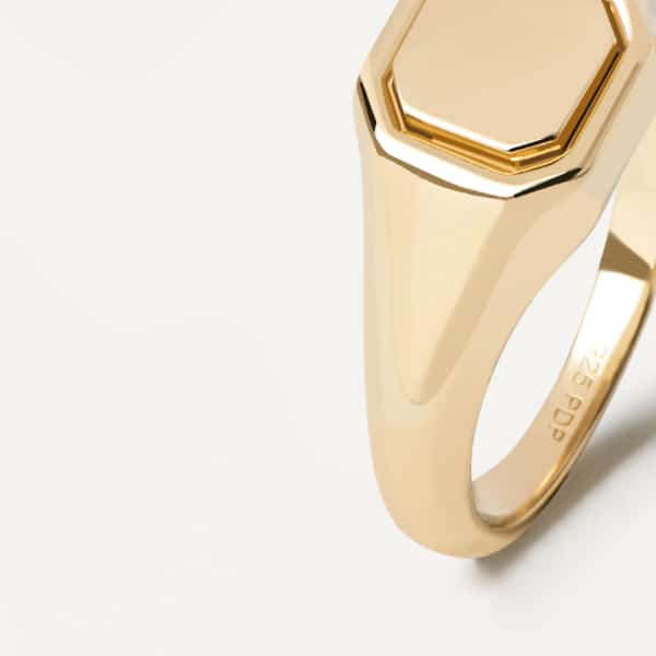 an01-627-14 gold stamp octet ring