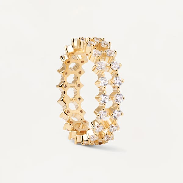 an01-882-12 Slim dumbo gold ring size 12