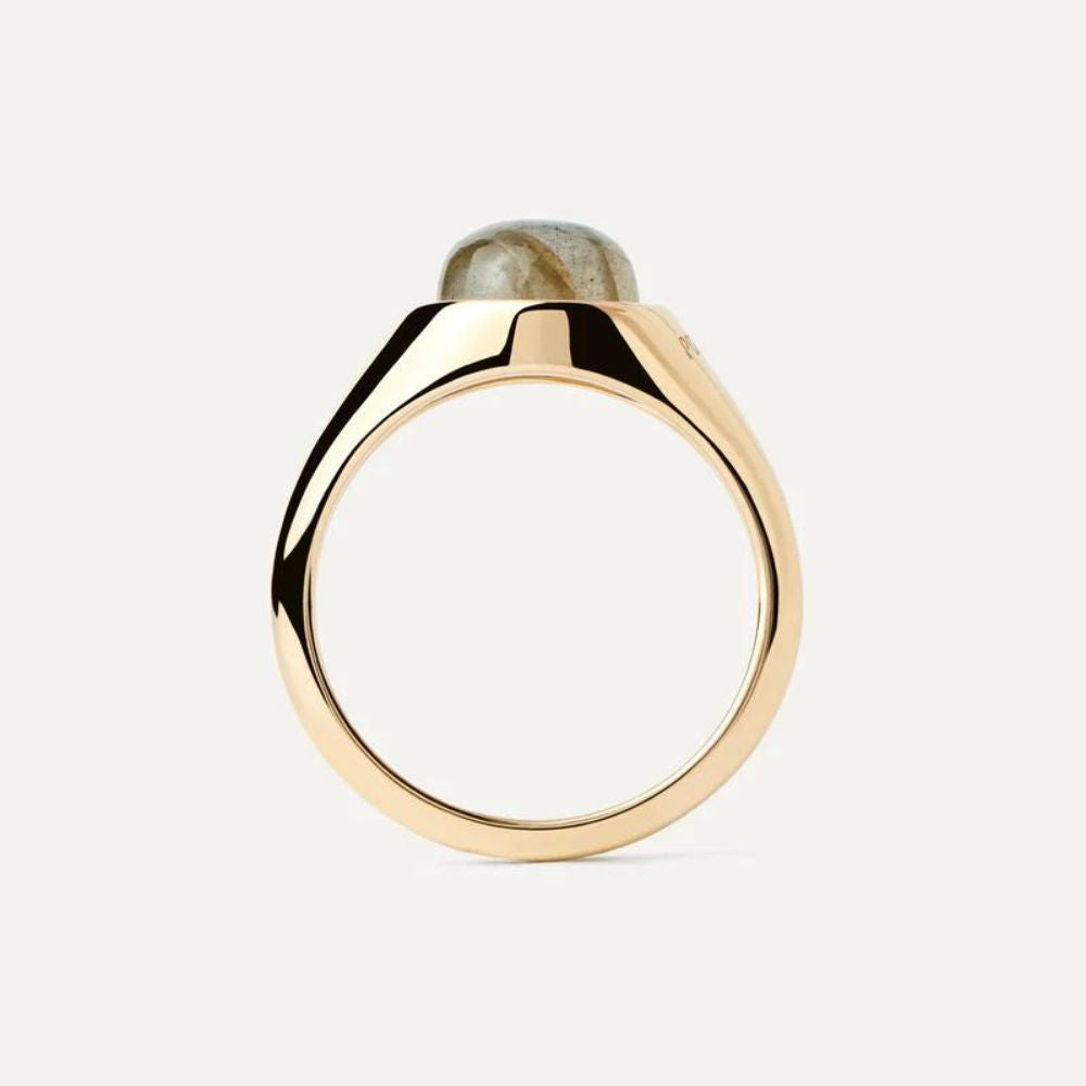 anello labradorite moon gold