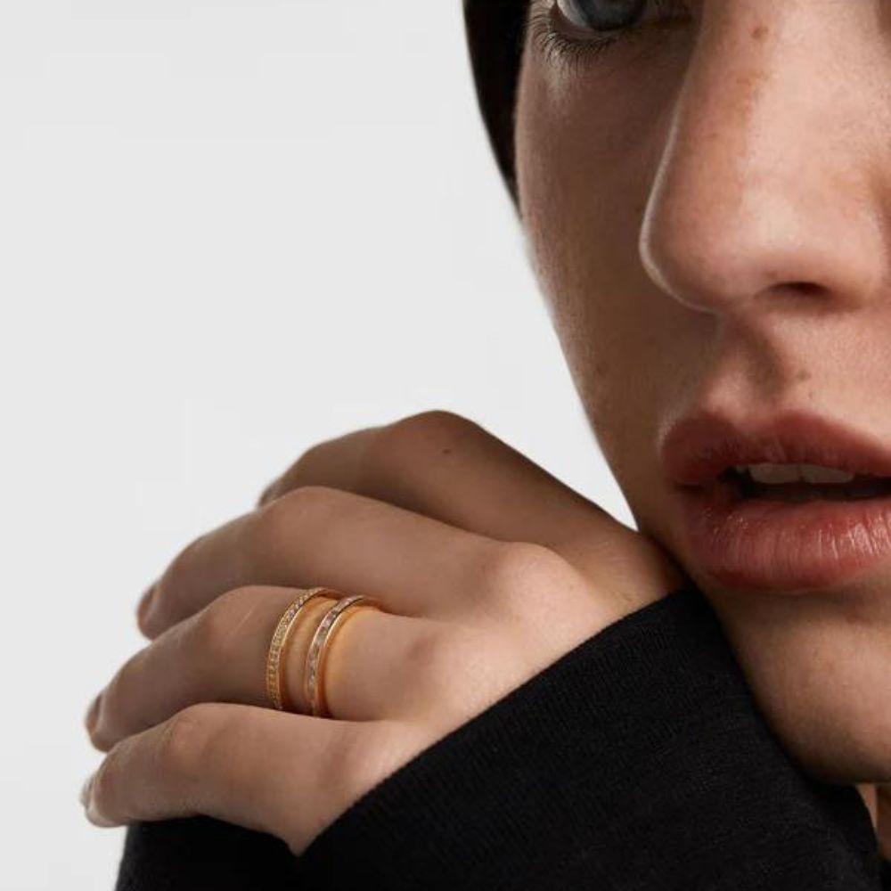 White gold ring