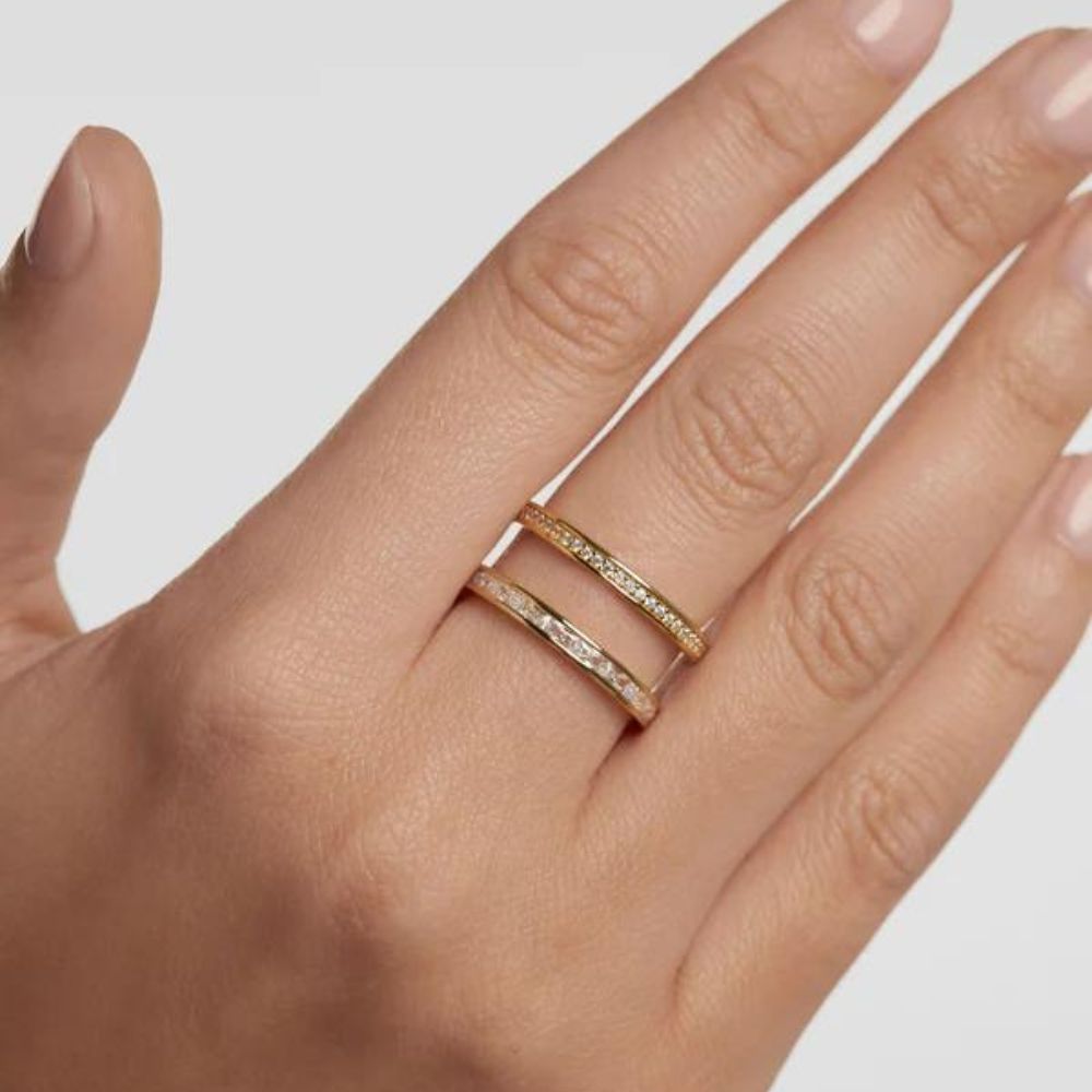 White gold ring