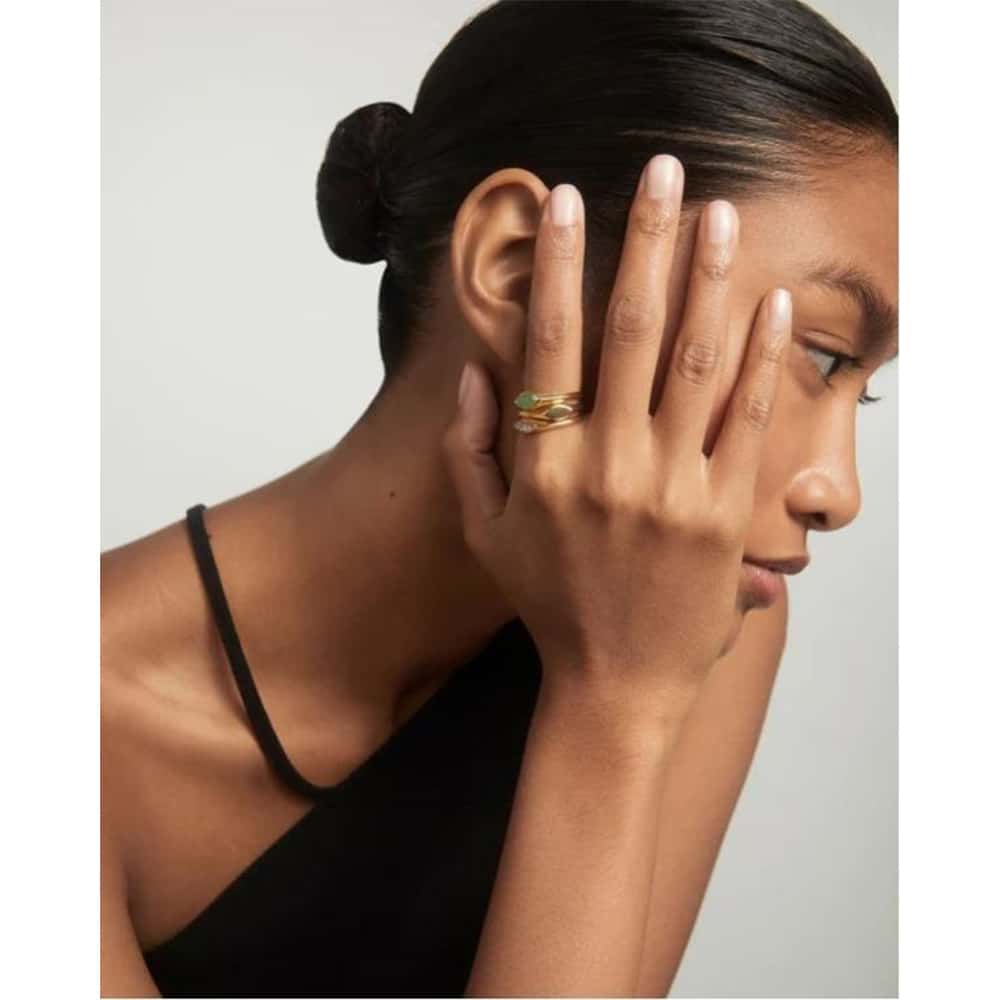 Nomad adventurine stamp ring