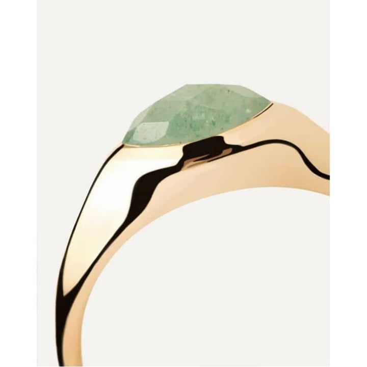 Nomad adventurine stamp ring