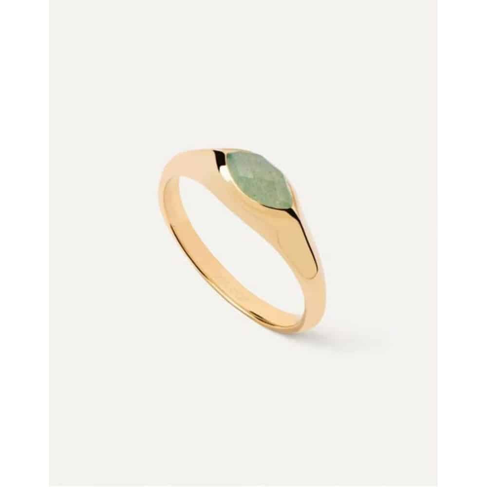 Nomad adventurine stamp ring