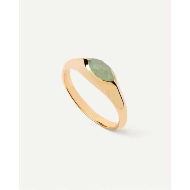 Nomad adventurine stamp ring