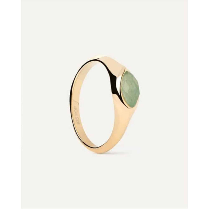 Nomad adventurine stamp ring