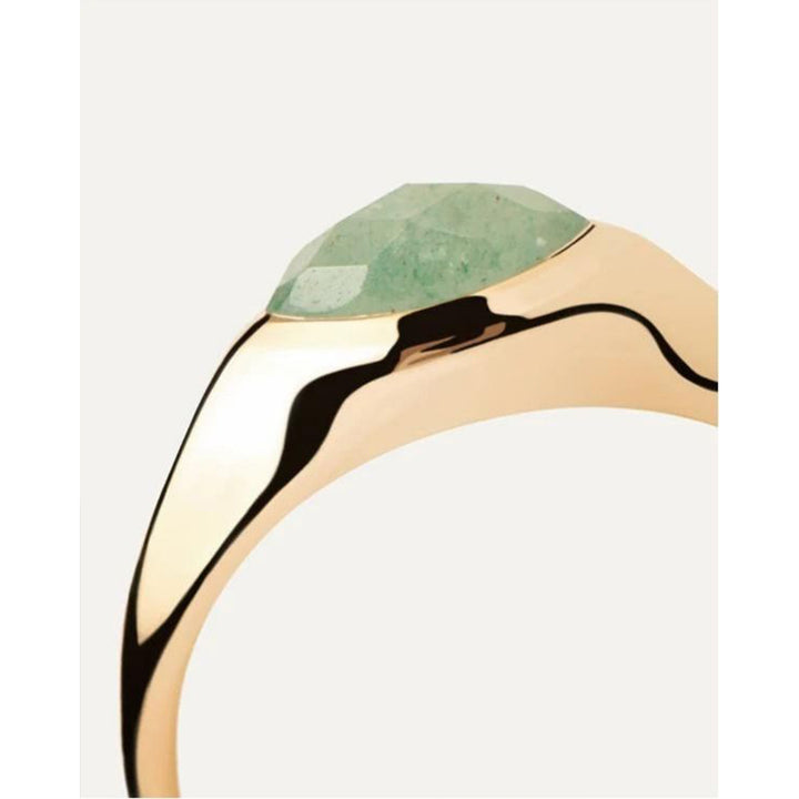 an01-a47-14 anello adventurine stamp ring