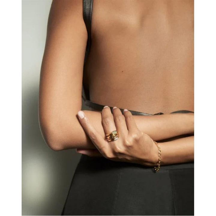 an01-a47-14 anello adventurine stamp ring