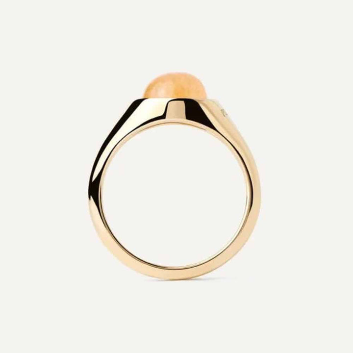 Yellow aventurine ring