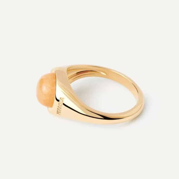 Yellow aventurine ring