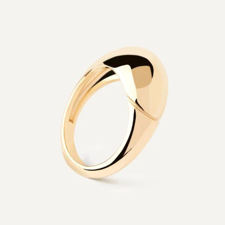 anello bamboo gold