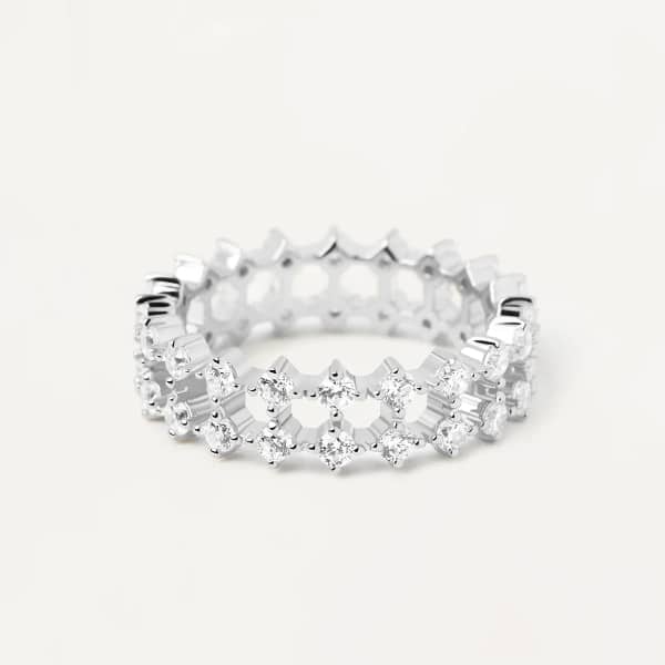 an02-882-16 Slim dumbo silver ring size 16