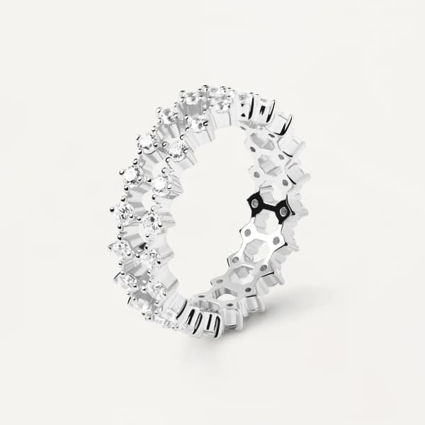 an02-882-16 Slim dumbo silver ring size 16