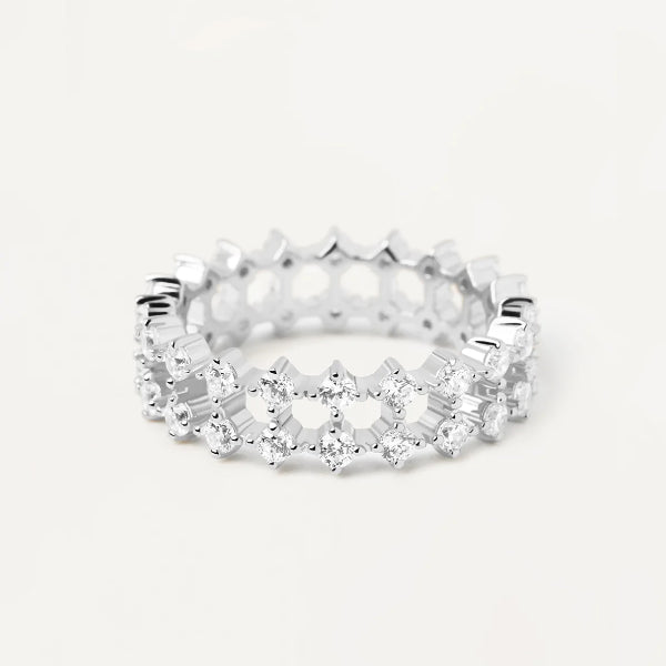 an02-882-16 Slim dumbo silver ring size 16