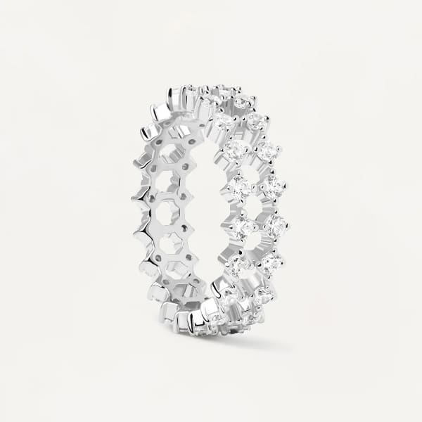 an02-882-16 Slim dumbo silver ring mis 16