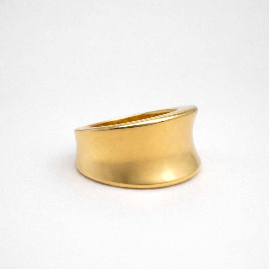 Anello a fascia in oro giallo