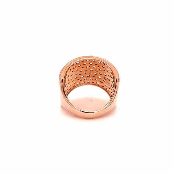 Rose gold band ring