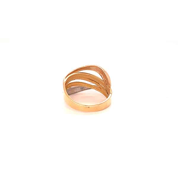 18 kt 3 gold band ring