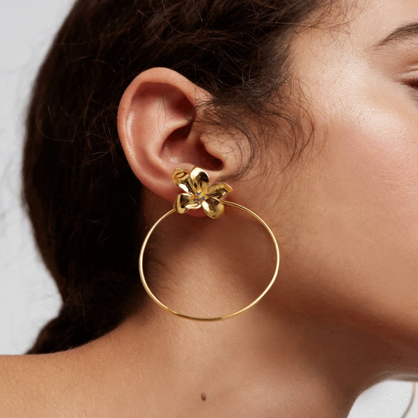 AR01-182-U BLOSSOM GOLD EARRINGS