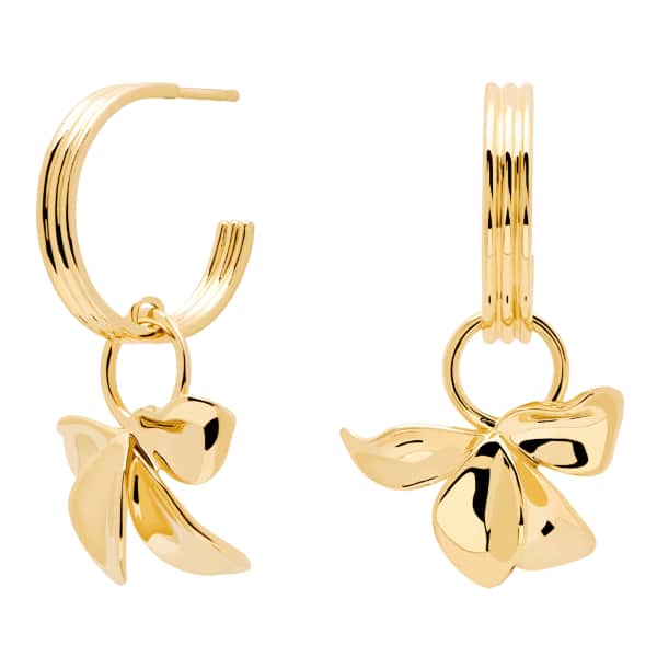 AR01-185-U BLOSSOM IVY GOLD EARRINGS
