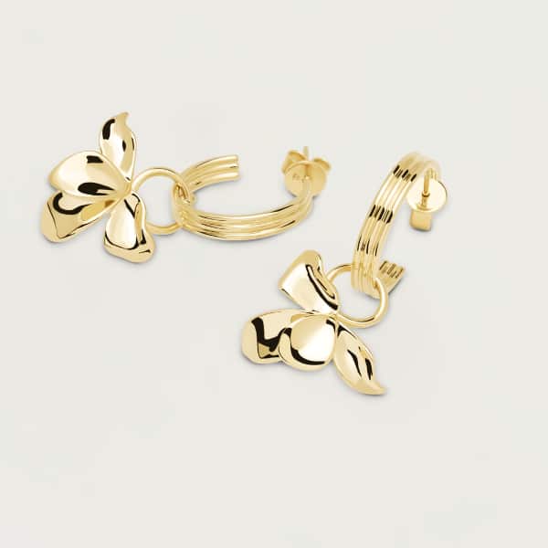 AR01-185-U BLOSSOM IVY GOLD EARRINGS