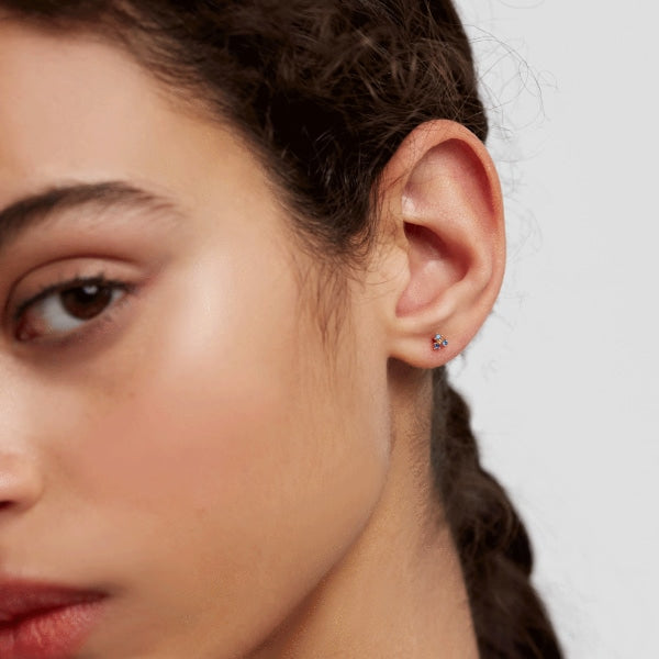 AR01-188-U BLOSSOM DAISY GOLD EARRINGS