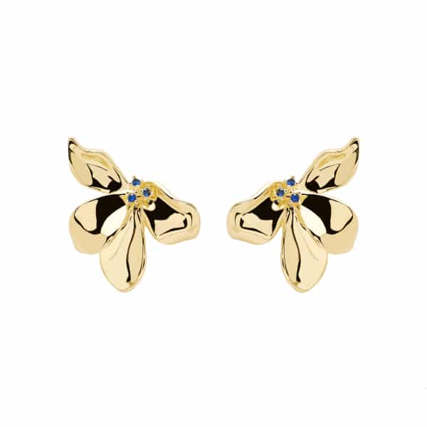 AR01-190-U BLOSSOM FLEUR GOLD EARRINGS
